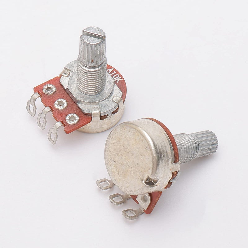 JIUWU DN A10k Ohm Mini Control Potentiometer for Electric Guitar Volume Pot (Pack of 10) - Image 2